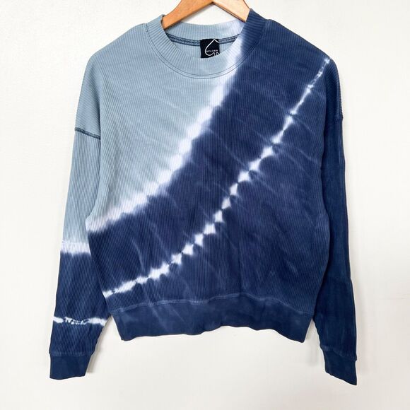 Tie Dye Corded Cropped Sweatshirt - Picture 2 of 8